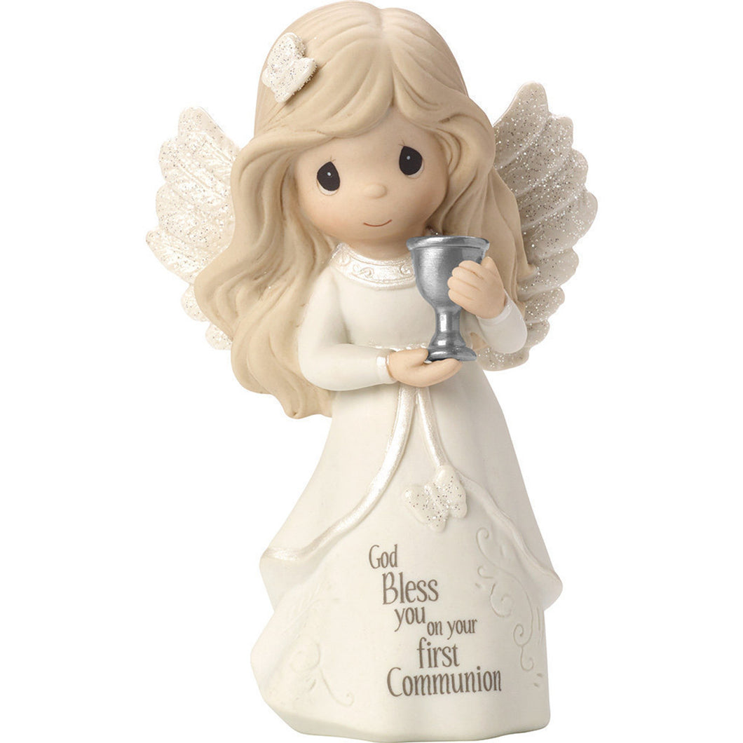 Communion Angel, Bisque Porcelain Figurine