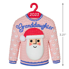 Load image into Gallery viewer, Granddaughter Christmas Sweater 2023 Ornament
