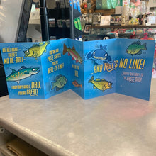 Load image into Gallery viewer, Fishing Pun Dad Birthday funny card
