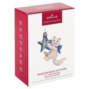 Mischievous Kittens Special Edition 25th Anniversary Ornament