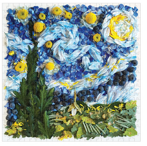 Starry Night Petals 500 Piece Jigsaw Puzzle