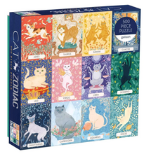 Load image into Gallery viewer, Cat Zodiac 500 Piece Jigsaw Puzzle
