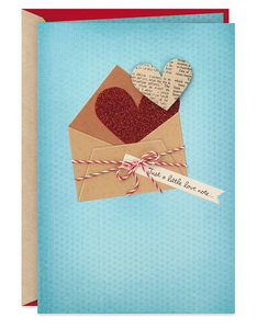 Just a little Love Note Romantic Valentine's Day Card
