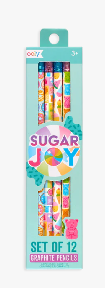 sugar joy graphite pencils - set of 12