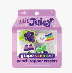 lil’ juicy scented topper erasers