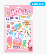 Load image into Gallery viewer, cat cafe scented stickers
