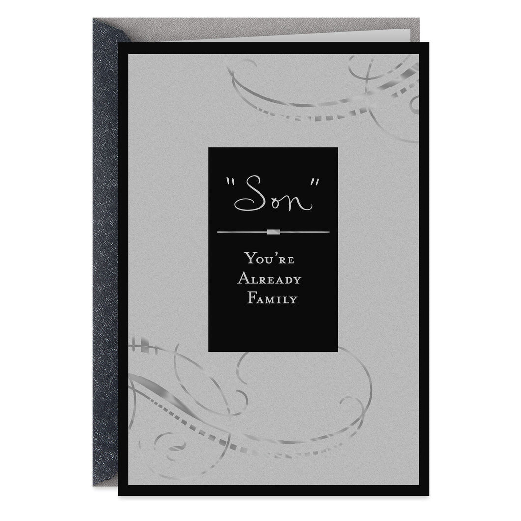 For Son-in-Law on Wedding Day Card