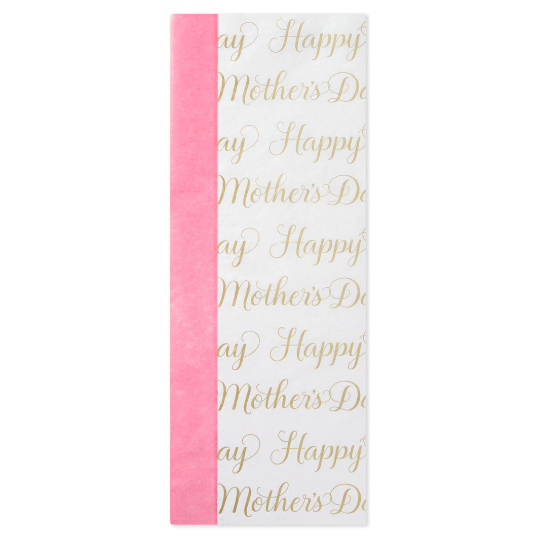 Pink and Lettering 2-Pack Tissue Paper, 6 sheets