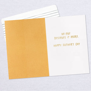 Father of the Year Trophy Father's Day Card