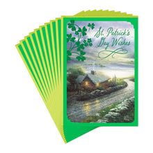 Load image into Gallery viewer, Thomas Kinkade Emerald Isle Cottage St. Patrick&#39;s Day Cards, Pack of 10
