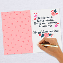 Load image into Gallery viewer, Pretty Amazing Cat Valentine&#39;s Day Card for Granddaughter
