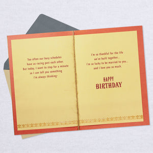 Lucky and Thankful Birthday Card for Husband