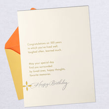 Load image into Gallery viewer, Live Well 100th Birthday Card
