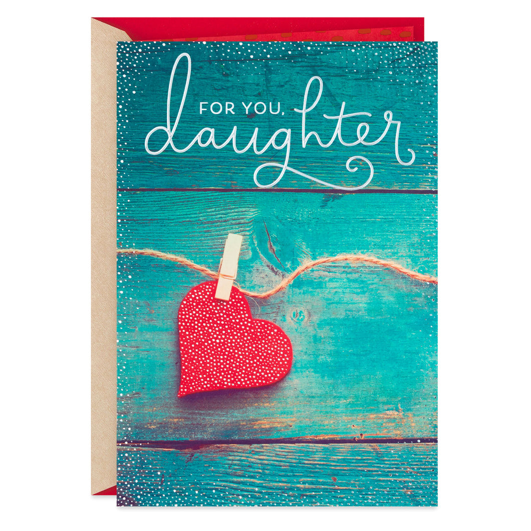 Unique and Beautiful Valentine's Day Card for Daughter