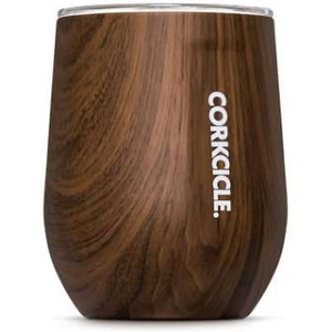 Corkcicle Stemless-Walnut Wood