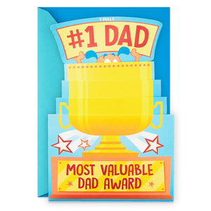 Dad Trophy Pop-Up Father's Day Card With Sound