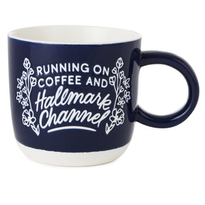 Running on Coffee and Hallmark Channel Mug, 16 oz.