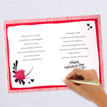 Load image into Gallery viewer, Lucky in Love Floral Heart Valentine&#39;s Day Card for Wife
