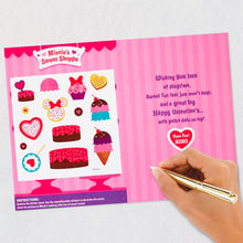 Load image into Gallery viewer, Disney Junior Minnie Mouse Valentine&#39;s Day Card for Great-Granddaughter With Sticker Activity
