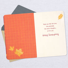 Load image into Gallery viewer, Hope You Feel the Love Thanksgiving Card for Grandpa
