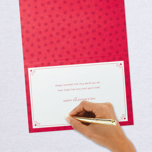 You're Loved Valentine's Day Card for Granddaughter