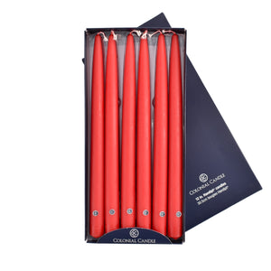 Red Taper Candle- Various sizes avail.