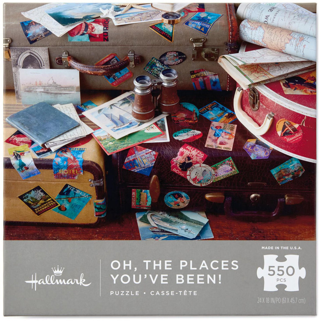 Oh, The Places You’ve Been! Travel Themed 550-Piece Puzzle