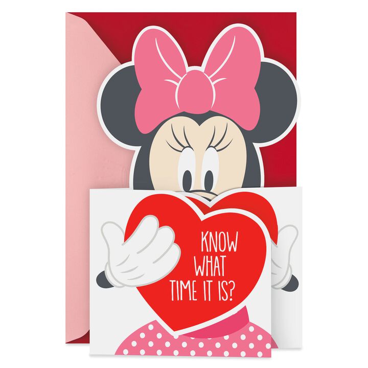 Disney Minnie Mouse Hug Valentine's Day Card