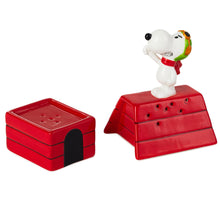 Load image into Gallery viewer, Peanuts® Flying Ace Snoopy Stacked Salt and Pepper Shakers, Set of 2
