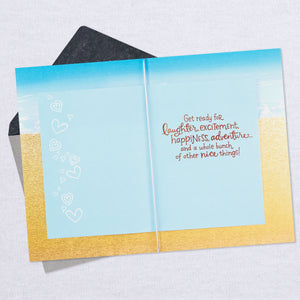 Long Kiss Well Wishes Wedding Card