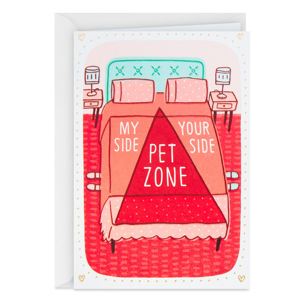 Bed Space Romantic Funny Valentine's Day Card