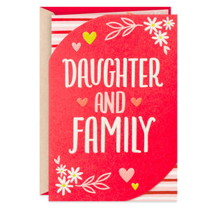 Our Big Deal Valentine's Day Card for Daughter and Family