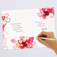 Load image into Gallery viewer, Love You, Sister Hearts Valentine&#39;s Day Card from Sister
