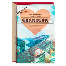 Load image into Gallery viewer, You Put Your Heart Into Everything Valentine&#39;s Day Card for Grandson

