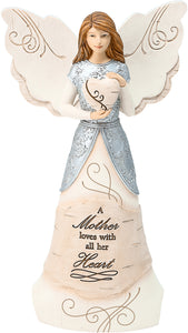 Mother 8" Angel holding a heart