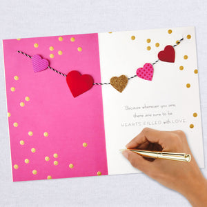 Hearts Filled With Love Valentine's Day Card for Daughter