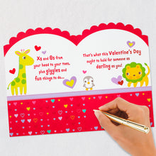 Load image into Gallery viewer, Baby Animals First Valentine&#39;s Day Card
