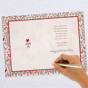 Here's to Incredible You Valentine's Day Card for Grandson