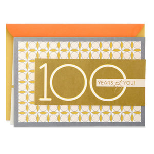 Live Well 100th Birthday Card