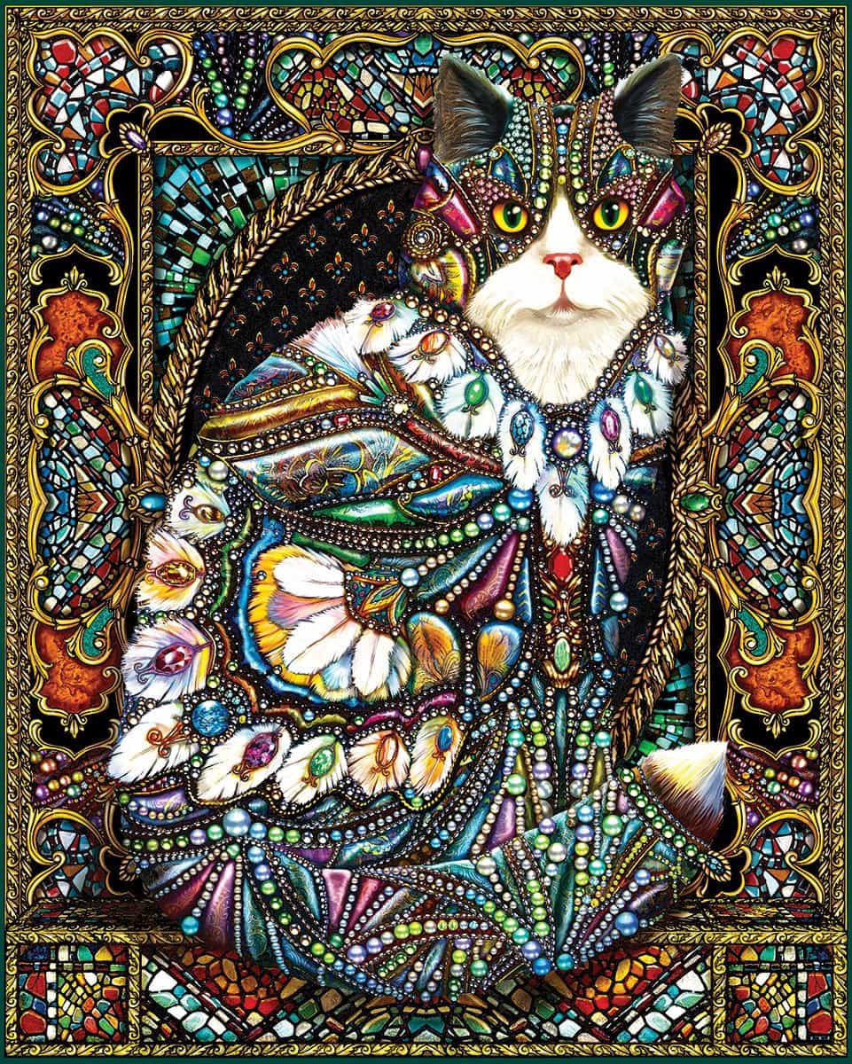 Jeweled Cat - 1000pc
