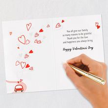 Load image into Gallery viewer, Grateful for You Valentine&#39;s Day Card for Son and His Family
