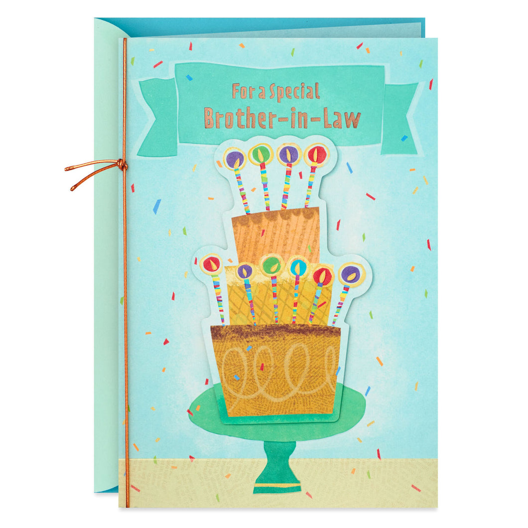 Layer Cake Birthday Card for Brother-in-Law