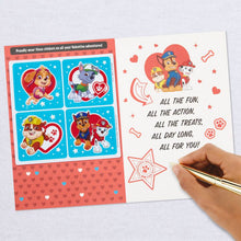 Load image into Gallery viewer, Nickelodeon Paw Patrol Valentine&#39;s Day Card With Stickers

