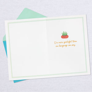 Merci Thanks Gracias Thank You Card