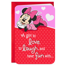 Load image into Gallery viewer, Disney Minnie Mouse Valentine's Day Card for Granddaughter

