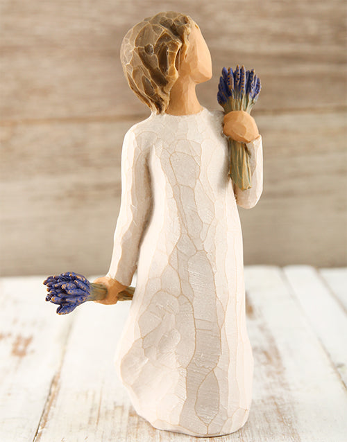 DEMDACO Sisters Bond Strong Watercolor Blue 4 X 4 Resin Stone Art Heart Figurine