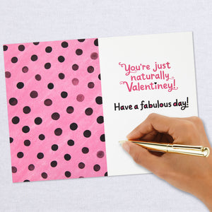 Fabulous Day Girl With Hearts Valentine's Day Card