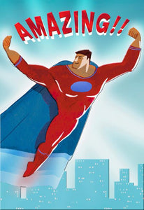 UNICEF Amazing Super Hero Father's Day Card