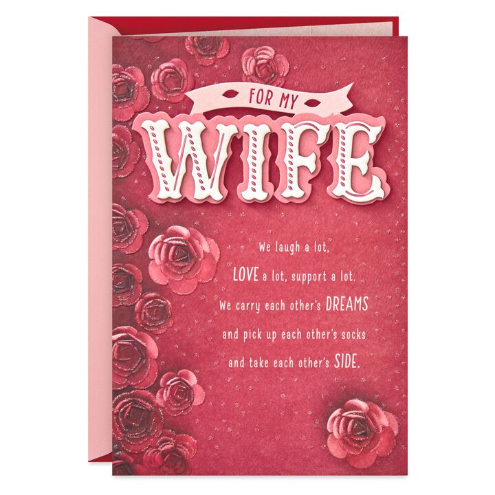 We Have Each Other's Backs Valentine's Day Card for Wife