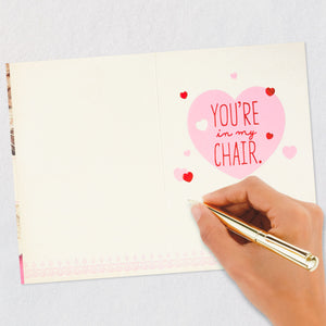 You're in My Chair Funny Valentine's Day Card From the Cat